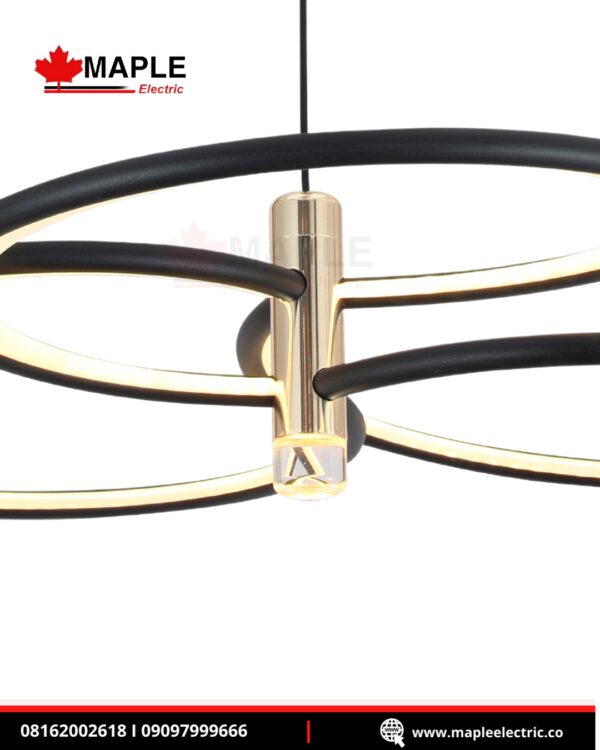 Maple Modern LED Chandelier 3 Rings - Image 2